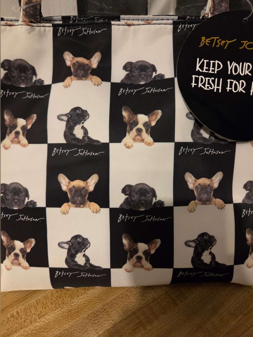 Betsey Johnson NWT Doggie Lunch Tote - Picture 3 of 7